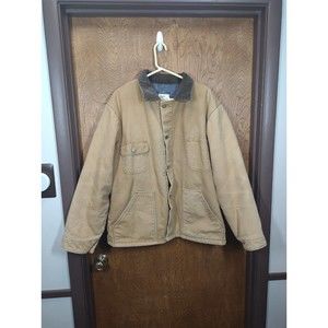 Wearguard Men's Vintage Duck Canvas Blanket Lined Chore Field Work Jacket Sz XL